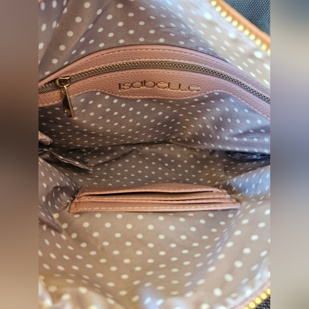 Isabelle Los Angeles Pink Leather Clutch Crossbody Bag - Picture 6 of 8